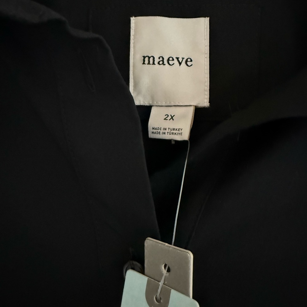 Anthropologie Maeve Black Bettina Shirt Dress - Picture 5 of 9